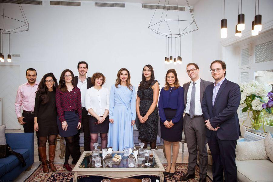La Reine Rania de Jordanie à la rencontre de jeunes entrepreneurs tunisiens