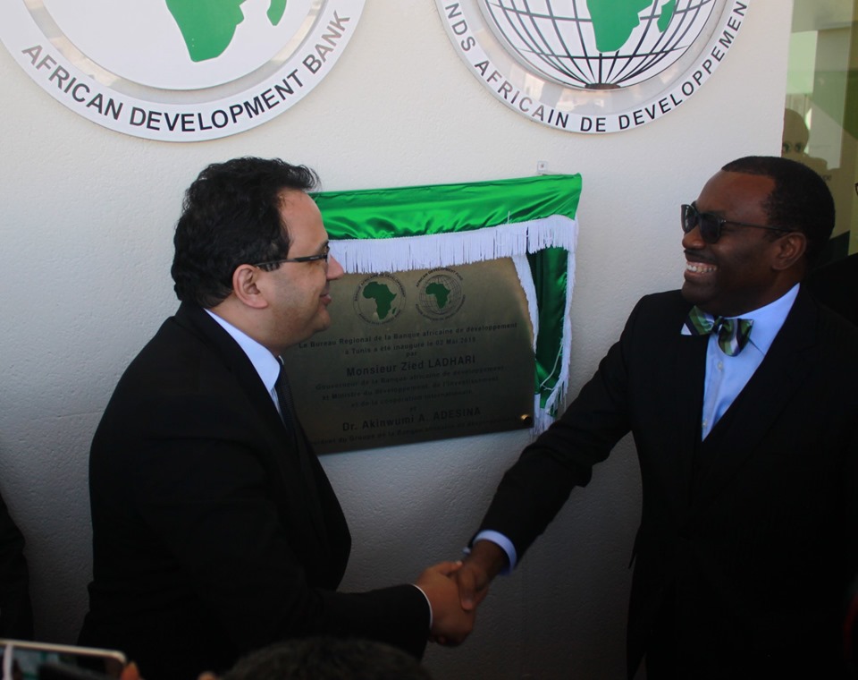 Akinwumi Adesina, président de la BAD, inaugure le bureau régional de la banque à Tunis