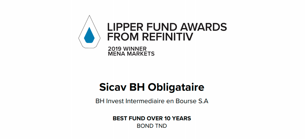 Sicav BH Obligataire remporte le prix Lipper Fund Award 2019