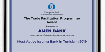 Et la banque émettrice la plus active en 2019 en Tunisie est … Amen Bank