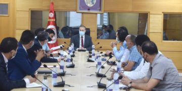 Réunion de travail pour suivre l’avancée de la numérisation des procédures du commerce extérieur