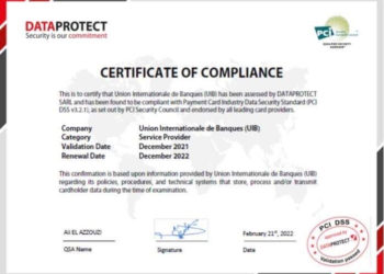 UIB certifiée PCI-DSS pour la 4ème année consécutive