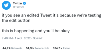Bientôt, des tweets modifiables