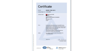 UIB certifiée ISO/IEC 27001:2013 activité SGSS