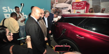 Inauguration de la première borne de recharge électrique rapide, publique et gratuite en Tunisie