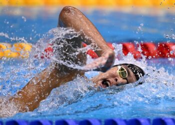 Ayoub Hafnaoui, champion du monde du 800 m nage libre