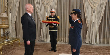 Wafa Fehri, première femme générale de brigade dans l’armée tunisienne