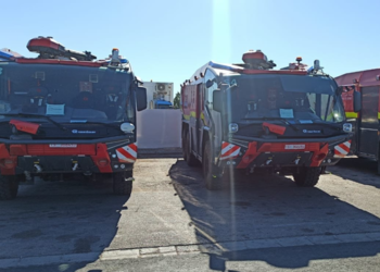L’OACA renforce la sécurité aéroportuaire en Tunisie avec 8 nouveaux véhicules incendie panther 6×6