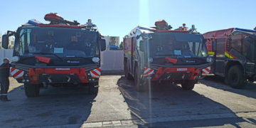 L’OACA renforce la sécurité aéroportuaire en Tunisie avec 8 nouveaux véhicules incendie panther 6×6