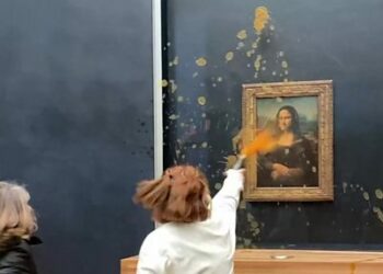 De la soupe sur Mona Lisa: un cri pour une alimentation durable