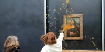 De la soupe sur Mona Lisa: un cri pour une alimentation durable