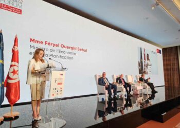 La ministre de l'Economie et de la Planification, Feryel Ouerghi,