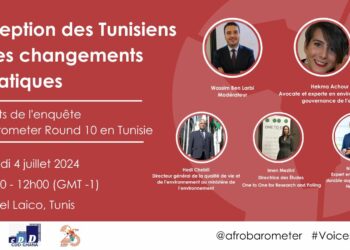 Invitation présentation résultats Afrobarometer changement climatique