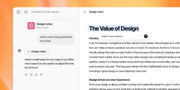 Canvas: ChatGPT lance une nouvelle fonctionnalité