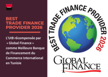 UIB distinguée Meilleure Banque de Financementdu Commerce International en Tunisie par GlobalFinance