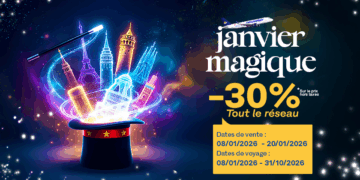 Nouvelair lance sa promo “Janvier magique” avec 30% de réduction sur l’ensemble de son réseau
