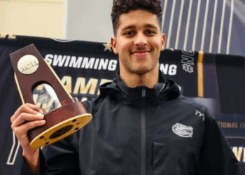 Ahmed Jaouadi explose le record NCAA du 1 650 yards nage libre
